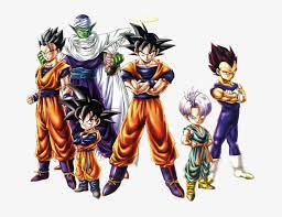Fusion reborn, goku persuades vegeta to do the fusion dance with him to form gogeta and destroy janemba. Dragon Ball Z Characters Png Image Free Stock Goku Vegeta Gohan Trunks Goten Piccolo 800x600 Png Download Pngkit