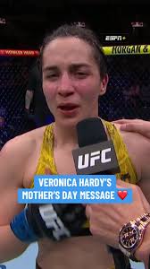A heartfelt #MothersDay message from #VeronicaHardy ❤️ #UFCStLouis #UFC  #MMA #combatsports #ESPNPlus