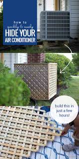 There's nothing pretty about an outdoor air conditioner unit. Remodelaholic Hide Your Ac Unit Diy Outdoor Air Conditioner Screen With Lattice