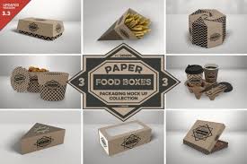 Download Vol 3 Paper Food Box Packaging Mockup Collection Psd Mockup Free Mockup Design Resources PSD Mockup Templates