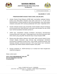 Senarai barangan dikenakan sst mulai 1 september 2018|apakah senarai barang yang dikenakan cukai sst mulai 1 september 2018? Kastam Nafi Kenderaan Biasa Tiada Cukai Jualan Sst Careta