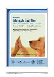 (picasso) das zärtlichste wesen auf der ganzen welt. Kongress Mensch Und Tier Tiere In Pravention Und Therapie 2007