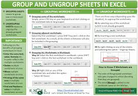 group and ungroup worksheets in excel excel unlocked
