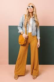 Black And Yellow Striped Palazzo Pants Good Vibes Stripe Palazzo Pants Work Outfits Women Stylish Business Casual Work Outfit