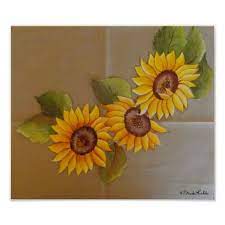 Frida Kahlo Painted Sunflowers Poster Zazzle Com Kahlo Paintings Frida Kahlo Sunflower Art
