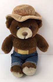 Smokey The Bear Vintage 1985 Plush Excellent Condition Threebearsinc Smokey The Bears Bear Stuffed Animal Teddy Bear Plush