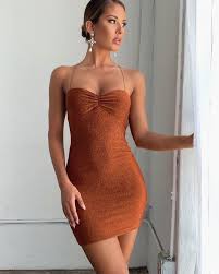 Meshki En Instagram If Golden Hour Was A Dress Mabel Shimmer Lace Up Mini Dress Also Available In Gold A Mini Prom Dresses Trendy Party Dresses Fashion
