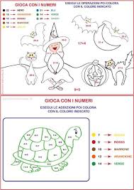 Disegni Da Colorare Con Operazioni Genitorialmente Disegni Da Colorare Disegni Di Halloween Schede