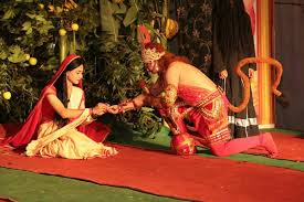 When Hanuman g meets sita Mata in Ashok... - Badrish Ramleela Kala ...