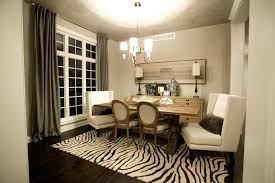 However, i think that's unfortunate because a splash of zebra print via an accent chair or two can make quite an impact in a living room or bedroom. Zebra Area Rug Grounds Transitional Dining Room Hgtv