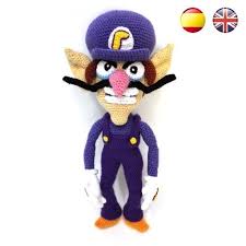 Waluigi Super Mario Bros Pdf Amigurumi Pattern Suenos Blanditos In 2020 Mario Crochet Crochet Super Mario Amigurumi Pattern