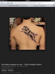 Black And White Watercolor Wolf Tattoo Watercolor Jumping Wolf Tattoo Black And White Black Tattoos Tattoos Memorial Tattoo