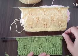 Tomurcuklu Yaprak Orgu Modeli Baby Knitting Patterns Orgu Orgu Desenleri