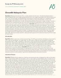 Malaysia's minister datuk seri mohamed azmin ali mentioned that the two suggestions were to equip. Eleventh Malaysia Plan Phdessay Com