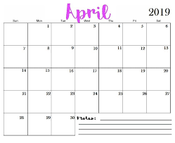 Here we are providing several formats of editable 2021 printable template like pdf, word, excel, png, jpg free printable 2021 calendar template in pdf, word, excel. April 2019 Printable Calendar Templates Free Blank Holidays Free Calendars Letter Templates 2020 Calendar