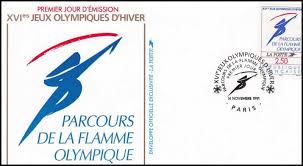 Au panthéon de la démesure de sotchi figure sans doute le parcours extravagant de la flamme olympique. Timbre Xvies Jeux Olympique D Hiver Parcours De La Flamme Olympique Wikitimbres