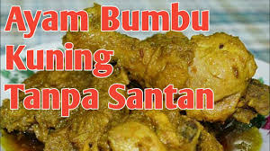 Karena kuliner indonesia yang satu ini banyak sekali kita temukan di sudut jalan. Ayam Bumbu Kuning Tanpa Santan Youtube