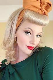 24 Fascinating Victory Rolls Hairstyles The Modern Take At The Vintage Trend Vintage Hairstyles Retro Hairstyles Short Hair Styles