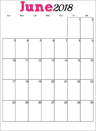 June 2018 Wall Calendar Free Calendar Printables Blank Calendar Template Free Printable Calendar