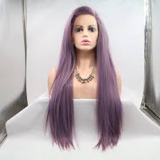If you are afraid of using hair color or you want to be on your safe side then try this look. Natural Hairline Synthetic Lace Front Wigs Straight Long Hair Purple Lavender Violet Mixed Color China Synthetic Hair And Synthetic Lace Front Wig Price Made In China Com