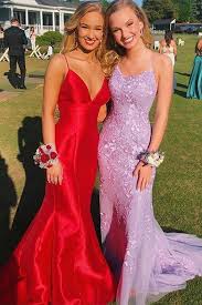 Mermaid Long Spaghetti Straps Light Blue Prom Dress With Appliques In 2020 Lavender Prom Dresses Prom Outfits Trendy Prom Dresses