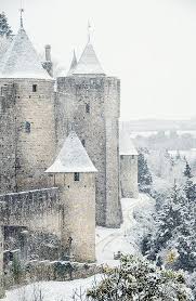 This Is A Castle In Carcassonne The Town Is On South Of France Actually It S Warm Here During All The Winter But It French Castles Medieval Castle Snow Trip