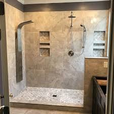 Beige Color Bathroom Shower Tile Capadocia Gris Ceramic Wall And Floor Tile 24 In Bathroom Shower Panels Bathroom Shower Tile Master Bathroom Shower