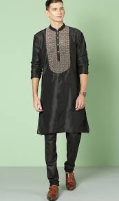 Select from our top collections of kurta pyjamas online at parivar ceremony. 25 New Collection Of Black Kurta Pajama Designs For Stylish Look