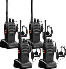 Amazon.com: Baofeng Walkie Talkies bf-888s for Adults Handheld Two-Way  Radios Long Range UHF Communicator Rechargeable Interphone Professional 4  Pack Walky Talky Set with Earpiece,Li-ion Battery and Charger : Electronics