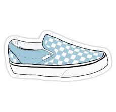 Blue Checkerboard Vans Sticker Vans Stickers Red Bubble Stickers Girl Stickers