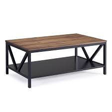 Save to favorites parsons black marble top/ stainless steel base 48x28 small rectangular coffee table. Walker Edison Farmhouse Coffee Table 48 In Reclaimed Barnwood Black Lowe S Canada