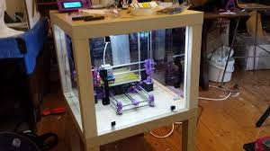 New Ikea Hack Lets You Create A 3d Printer Enclosure For Cheap 3d Printer Enclosure Electronic Workbench Architects Desk