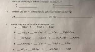 Look at the chemical reactions above; What Are The Four Main Indicators Of A Chemical Reaction