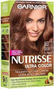 Garnier Nutrisse Ultra Color Permanent Haircolor B2 Reddish Brown Roasted Coffee This Is The One I Use It Gives Me Wonderful Hair Color Brown Box Dye Creme