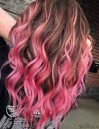 (strand test/sample size) perfect for: Pink Brown Hair Color Combination To Wear Right Now Stylezco