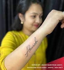 Akash Name Tattoo Designs In Hand