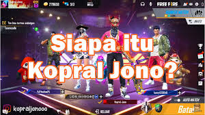 Kopral jono adalah sebuah channel youtube yang kebanyakan berisi konten game free fire. Kopral Jono Free Fire Tukang Prank Ff Yang Ternyata Jago