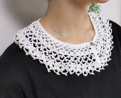 白いレースのつけ襟」かぎ編み 大人綺麗ファッション♪ その他ファッション雑貨 AYA'S M 通販｜Creema(クリーマ)