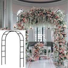 9 foot tall christmas inflatable santa claus archway arch with teddy bear sugar cane cute lights lighted blowup party decoration for. Buy Slanc Metal Garden Arbors Wedding Arch Outdoor Indoor Pergola Lightweight Metal Arbor Wedding Garden Arbor Bridal Arch Arbor Party Decoration Black Online In Indonesia B082xns8qw