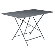 Pratique, elle dispose d'une sangle de transport plastifiée escamotable pour l'emmener facilement où vous le souhaitez. Table Bistro 117x77 Cm Table De Jardin Table Pliante Jardin