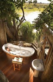 10 Eye Catching Tropical Bathroom Decor Ideas That Will Mesmerize You Outdoor Bathrooms Outdoor Bathtub Outdoor Baths