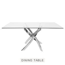 A table is usually a place where we spend time with family and friends over coffee, so it is worth taking care of this place to encourage the most frequent meetings. Custom Living Room Furniture 8mm 10mm Transparent Tempered Glass Dining Coffee Table With Chromed Frames Dt 800 Tianjin Kingnod Furniture Co Ltd