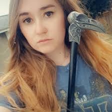 Raven Skull Cane, Hand Sculpted Walking Stick