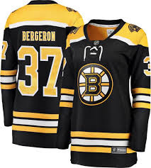 Brad marchand boston bruins home jersey pop! Nhl Women S Boston Bruins Patrice Bergeron 37 Breakaway Home Replica Jersey Dick S Sporting Goods