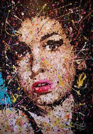 Amy Winehouse Peinture Par Syl20 Peinture Pop Art Dessin Visage