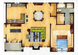 It is such a personal decision … however, i will let you know how i handled my open floor plan paint dilemma (ie, in my own home)! Marker And Colored Pencil Drawing Apartment Floor Plan On Behance