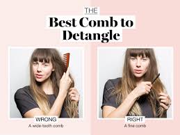 You will want to find the ends of the hair first then follow it where it leads back into the comb. How To Brush Your Hair Hair Brushing Tips That Will Give You Stronger Shinier Hair Glamour