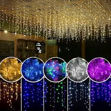 Our cool white icicle light strand perfectly brightens venues and retail holiday scenes with a plethora led, multifunction lights, multifunction icicle lights, led icicle lights, commercial led icicle lights. Menlida 5m Clear Icicle Lights With Long Drops White Wire Indoor Outdoor Christmas Lights Outdoor Holiday Icicle Lights Wish