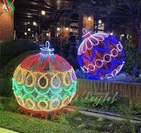 [Hot Item] Large Outdoor Decoration 3D Large LED Christmas Sphere Motif  Lights