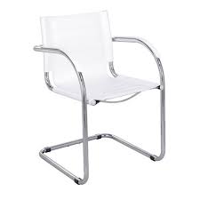 Flaunt White Guest Chair White Leather Guest Chair White Leather Chair Leather Chair
